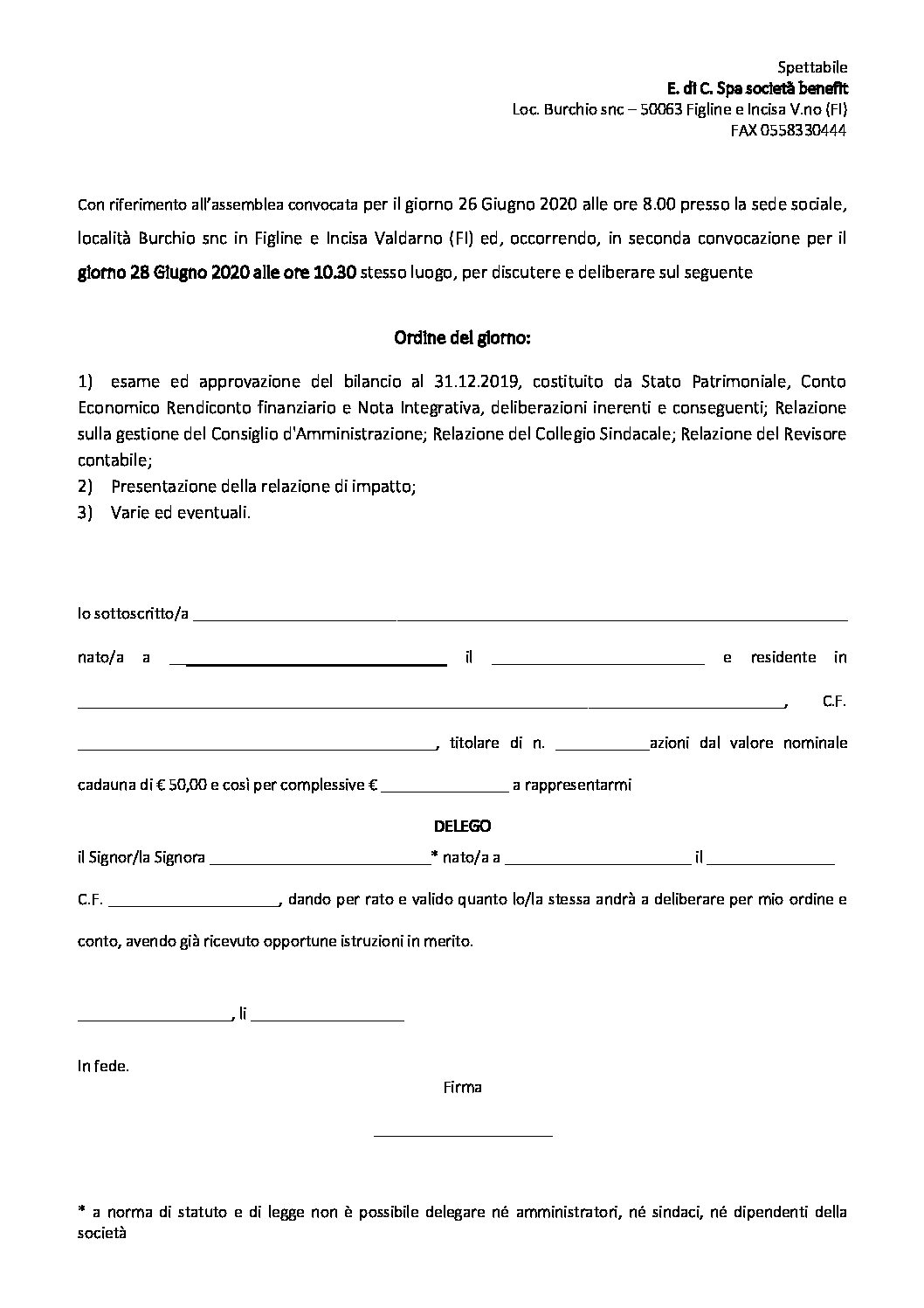 Delega All Incasso Avvocato Fac Simile